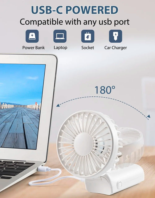 Load image into Gallery viewer, BreezeLoop Pro – Bladeless Rechargeable Neck Fan with 3-Speed Cooling for Summer Comfort
