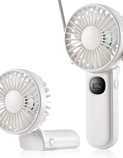 Load image into Gallery viewer, BreezeLoop Pro – Bladeless Rechargeable Neck Fan with 3-Speed Cooling for Summer Comfort
