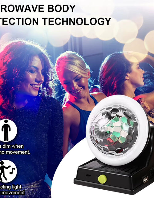 Load image into Gallery viewer, Disco Ball Light Colorful Rotating Magic Ball Light Waterproof Stage DJ Light LED Stage Disco Light for Home Room Dance Parties

